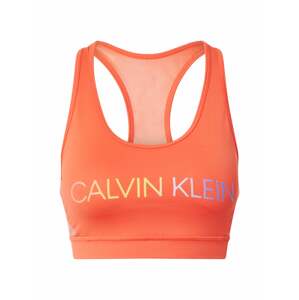 Calvin Klein Performance Sportovní podprsenka  tmavě oranžová / azurová / nebeská modř / žlutá