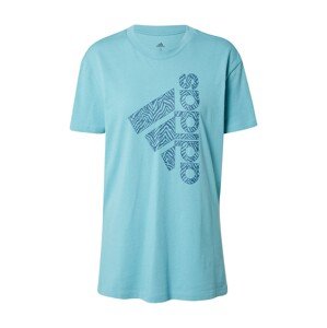 ADIDAS PERFORMANCE Funkční tričko  tyrkysová / tmavě modrá