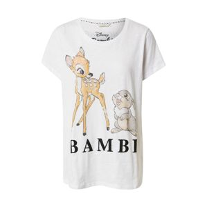 Frogbox Tričko 'Bambi'  bílá / světle hnědá / černá