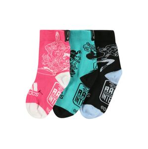 ADIDAS PERFORMANCE Sportovní ponožky  pink / nefritová / černá / světlemodrá