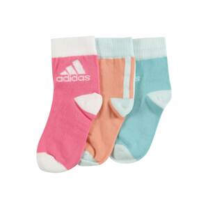 ADIDAS PERFORMANCE Sportovní ponožky  oranžová / světle růžová / nefritová / přírodní bílá