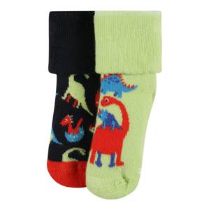 Happy Socks Socken 'Dinos'  noční modrá / světle zelená / červená / světlemodrá