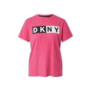 DKNY Performance Shirt  bílá / černá / pink