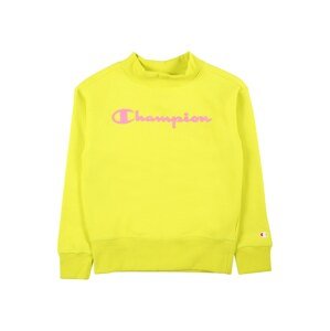 Champion Authentic Athletic Apparel Mikina svítivě žlutá / pink / bílá