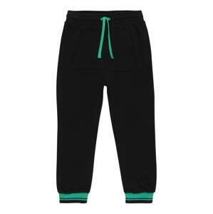 UNITED COLORS OF BENETTON Kalhoty  černá / zelená