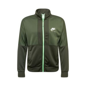 Nike Sportswear Mikina olivová / tmavě zelená / bílá