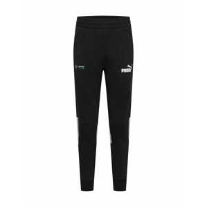 PUMA Sportovní kalhoty 'MAPF1'  černá / bílá / aqua modrá