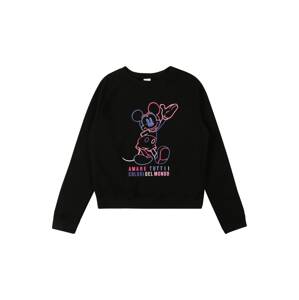 OVS Sweatshirt  černá / růžová / světlemodrá