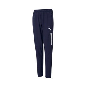 PUMA Sportovní kalhoty 'TeamLIGA Pro'  tmavě modrá / bílá