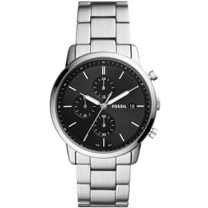 FOSSIL Analogové hodinky  stříbrná / černá