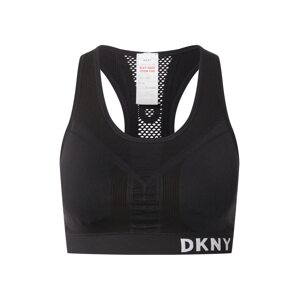 DKNY Performance Sportovní podprsenka  černá / bílá