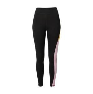 ONLY PLAY Sportovní kalhoty 'AMSEL' žlutá / pastelově růžová / černá