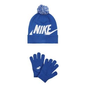 Nike Sportswear Sada 'Mütze & Handschuhe'  královská modrá / bílá