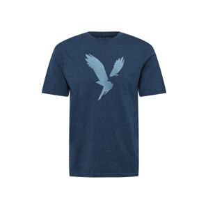 American Eagle Tričko  modrý melír / světlemodrá