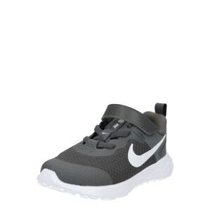NIKE Sportovní boty 'Revolution 6'  tmavě šedá / bílá