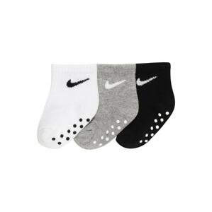 NIKE Sportovní ponožky  černá / bílá / šedý melír