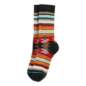 Stance Sportovní ponožky 'Baron'  tyrkysová / jasně oranžová / ohnivá červená / černá / bílá