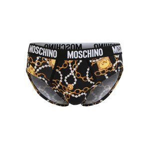 Moschino Underwear Slipy  hnědá / žlutá / světle šedá / černá / bílá