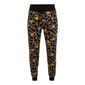 Moschino Underwear Pyžamové kalhoty  zlatá / černá / bílá