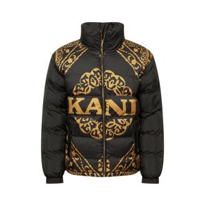 Karl Kani Zimní bunda  černá / zlatě žlutá