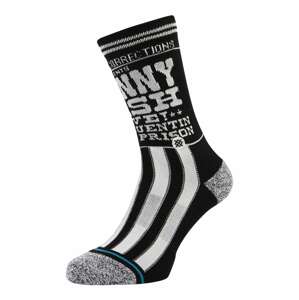 Stance Sportovní ponožky  černá / bílá