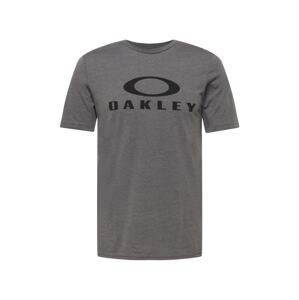 OAKLEY Funkční tričko 'O BARK'  tmavě šedá / černá
