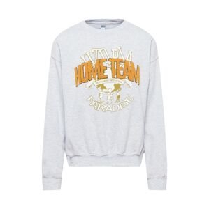 BDG Urban Outfitters Mikina 'HOME TEAM' šedý melír / oranžová / bílá