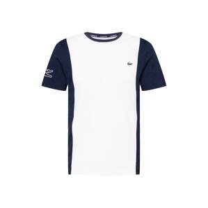 Lacoste Sport Funkční tričko  bílá / modrá