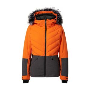 ICEPEAK Outdoorová bunda 'Electra'  šedý melír / tmavě oranžová