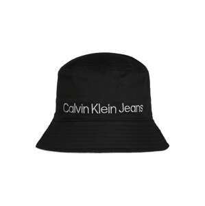 Calvin Klein Jeans Klobouk  černá / stříbrná