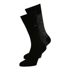 Tommy Hilfiger Underwear Ponožky  černá / bílá / červená