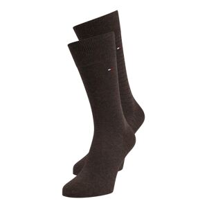 Tommy Hilfiger Underwear Ponožky  kaštanově hnědá / čokoládová / bílá / ohnivá červená