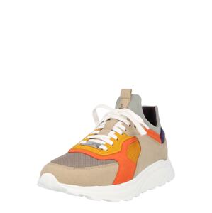 EKN Footwear Tenisky 'LARCH'  tmavě oranžová / oranžová / pudrová / šedá / tmavě fialová