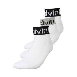 Calvin Klein Underwear Ponožky  šedá / černá / bílá
