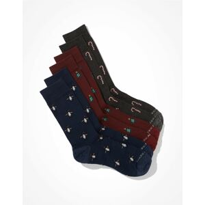 American Eagle Ponožky  bordó / antracitová / námořnická modř / bílá / zelená