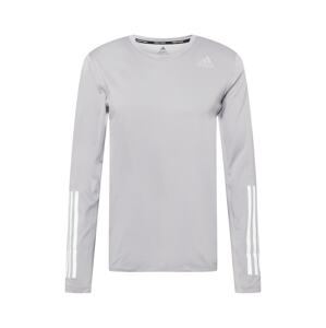 ADIDAS PERFORMANCE Funkční tričko  světle šedá / bílá