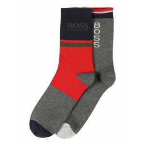 BOSS Kidswear Ponožky  tmavě šedá / červená / světle šedá / námořnická modř