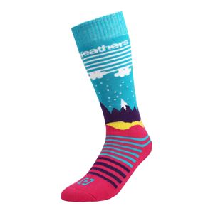 Horsefeathers Sportovní ponožky 'EPIC'  světlemodrá / pink / bílá / žlutá / tmavě fialová