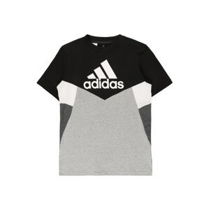 ADIDAS PERFORMANCE Funkční tričko  černá / šedý melír / tmavě šedá / bílá