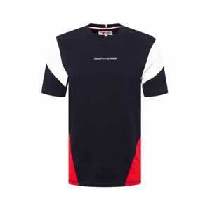 Tommy Sport Funkční tričko  tmavě modrá / červená / bílá