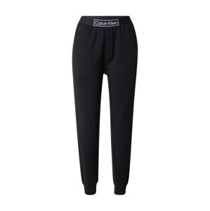 Calvin Klein Underwear Pyžamové kalhoty černá / bílá