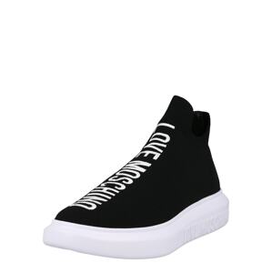 Love Moschino Slip on boty  černá / bílá