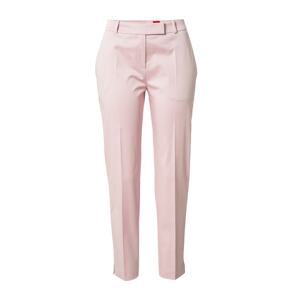 HUGO Kalhoty s puky 'Hestima'  pastelově růžová
