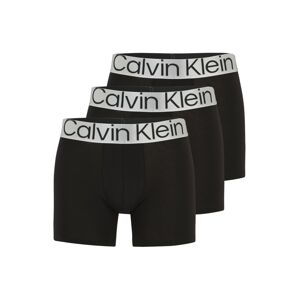 Calvin Klein Underwear Boxerky černá / stříbrná