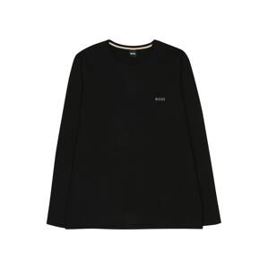 BOSS Orange Tričko 'Mix&Match LS-Shirt R' černá / bílá