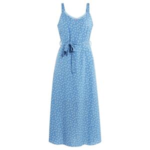 MYMO Letní šaty  nebeská modř / bílá