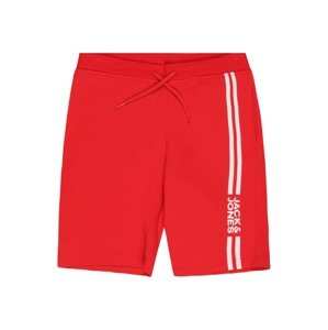 Jack & Jones Junior Kalhoty 'STEVE'  červená / bílá