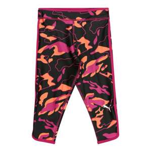 PUMA Sportovní kalhoty  oranžová / pink / černá / bílá