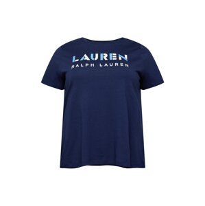 Lauren Ralph Lauren Plus Tričko 'KATLIN'  námořnická modř / bílá / světlemodrá