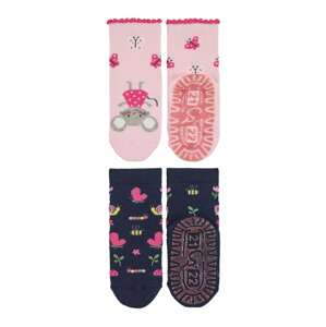 STERNTALER Ponožky 'AIR'  růžová / námořnická modř / šedá / bílá
